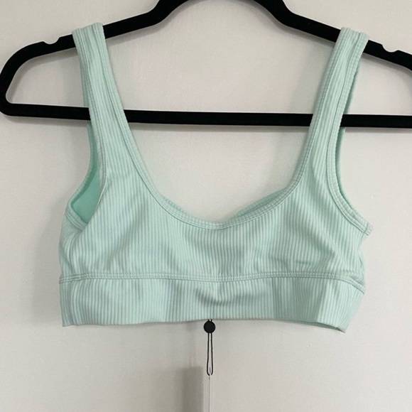 For Love & Lemons Gemma Bralette in Mint Green Ribbed Size Medium - Picture 5 of 6